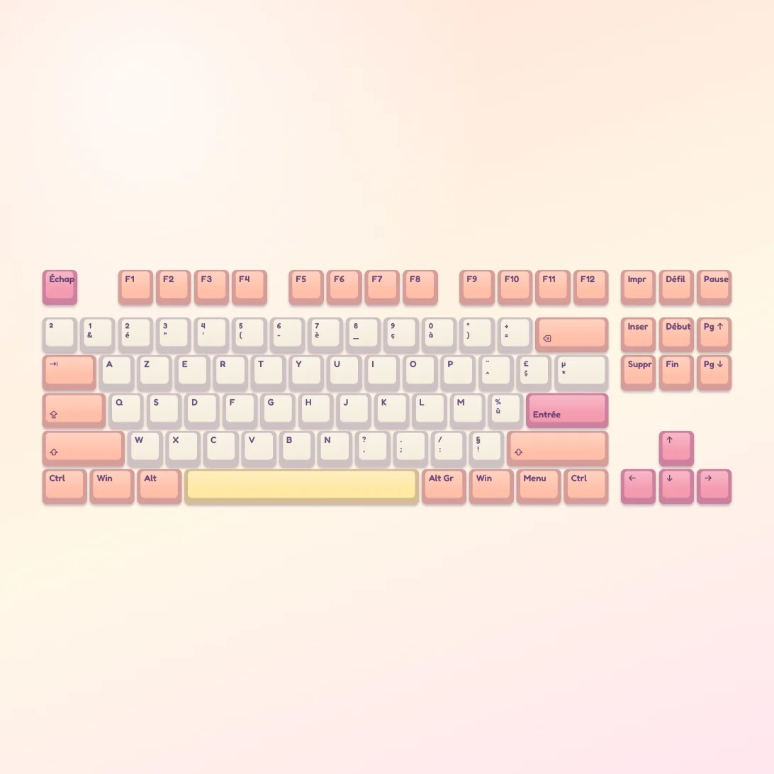 Keycap-Set Pfirsich Melba