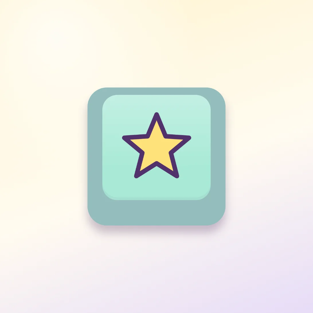 Star artisan keycap